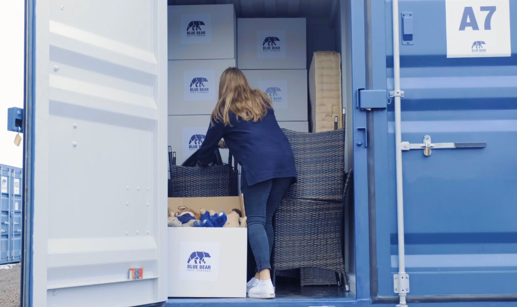 Short term house move storage with Blue Bear Self Storage